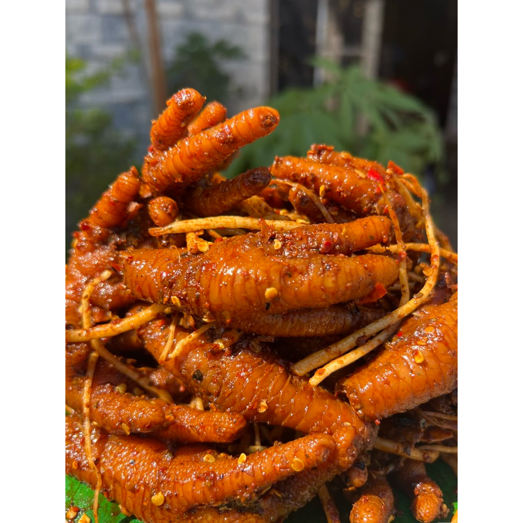 หม่าล่าตีนไก่ดองรากชู(รากคิว)ทำสดใหม่ทุกวัน500กรัม