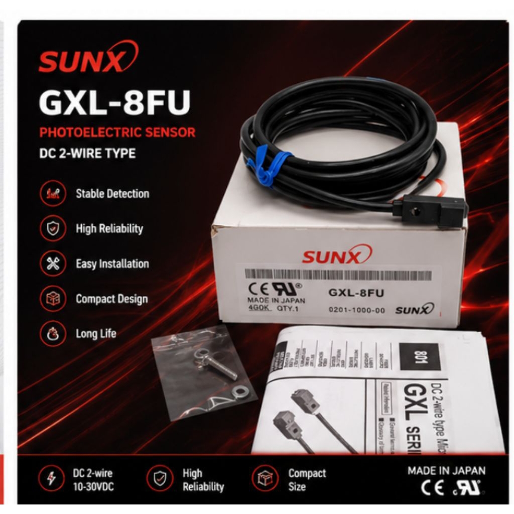 เเท้ GXL-8FU เซ็นเซอร์ GXL-8FU lnductive Proximity Sensor 2สาย แท้ พร้อมส่ง ออกบิลได้.