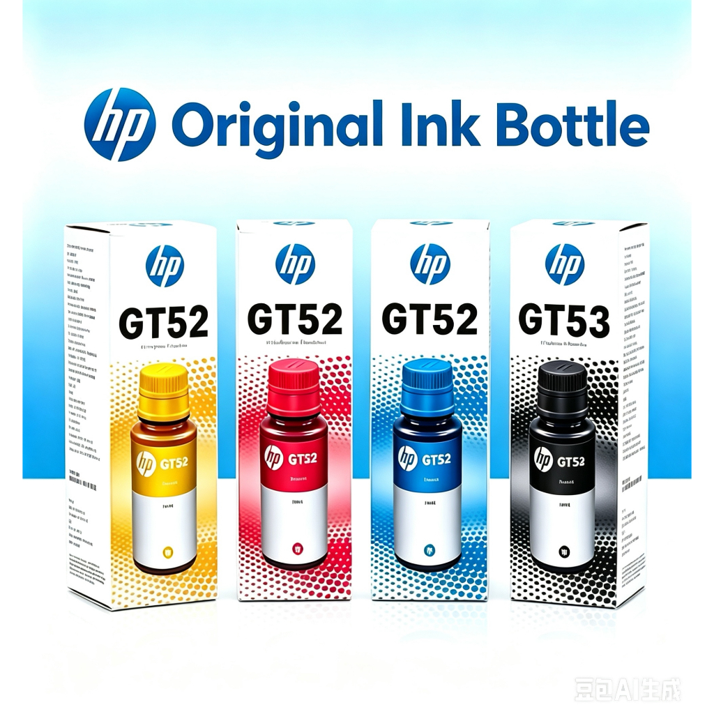 หมึกเติมของแท้จาก HPเอชพี HP GT51 / GT52 / GT53 ink หมึกปริ้น หมึกเค，For HP315 HP415 HP500 HP515