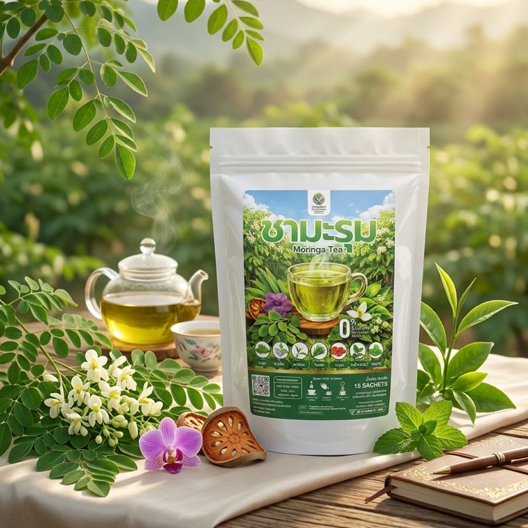 ชามะรุมแท้ 100% สูตรสมุนไพรธรรมชาติ ช่วยคุมน้ำตาล ลดคอเลสเตอรอล สมุนไพรมี อย. มาตรฐาน GMP