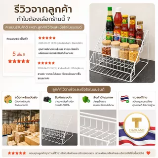 [Tiny Decor] ชั้นวางของ ชั้นวางโชว์สินค้าขั้นบันได 4 ชั้น วางขนม ขวดเครื่องปรุง วางกระถางแคคตัส