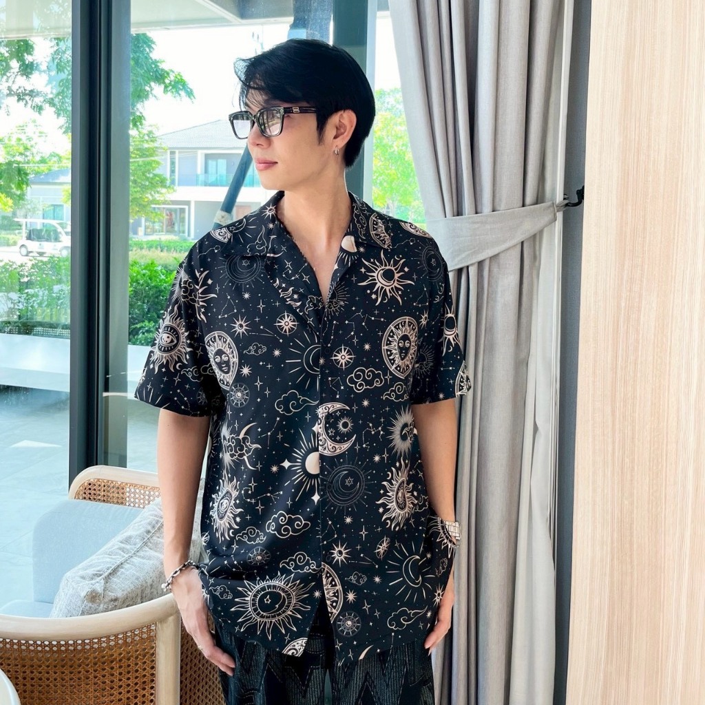 เสื้อฮาวาย ลาย สงกรานต์ อก 44 นิ้ว