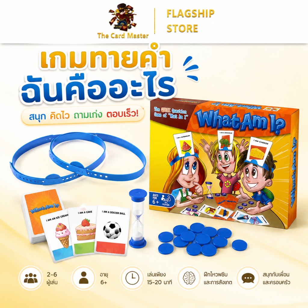 What Am I Game I Said, Guess Who I Am สําหรับความบันเทิง, ของเล่นเกม, อุปกรณ์ปาร์ตี้ผู้ปกครองเด็กเกมแบบโต้ตอบ