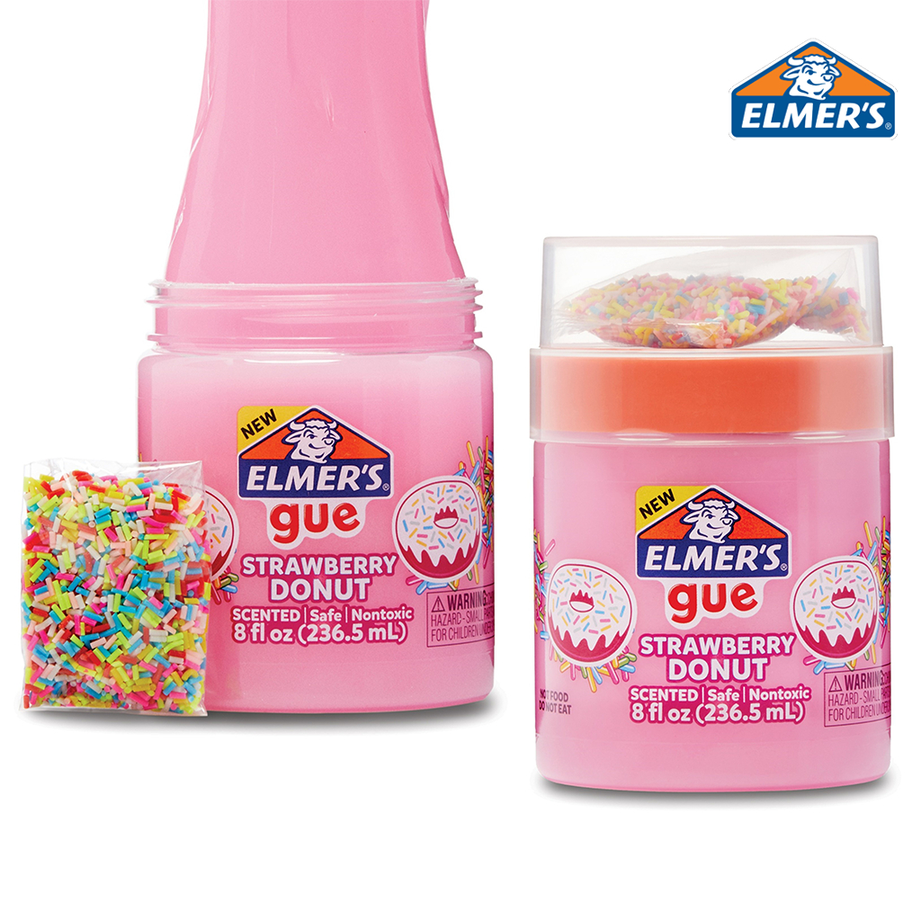 Elmer's طقم سلايم دونات الفراولة 8 أونصة — صورة 2