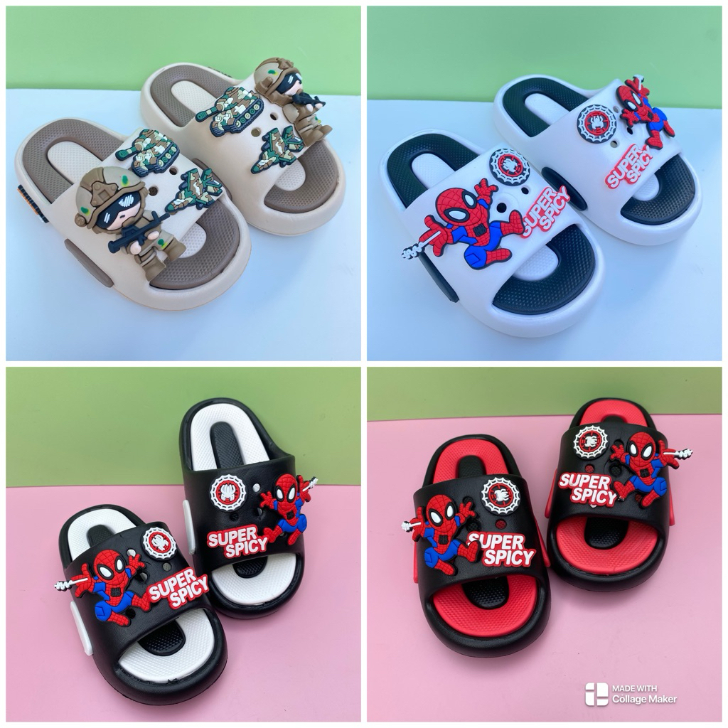 รองเท้าแตะ_รองเท้าเด็กแตะผู้ชายพร้อมส่งในไทย สวมใส่ง่ายใสสบาย