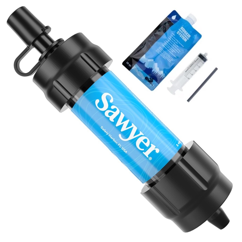 เครื่องกรองน้ำพกพา Sawyer Mini Filter ไส้กรองทำความสะอาดได้ ใช้ได้นาน น้ำหนักเบา
