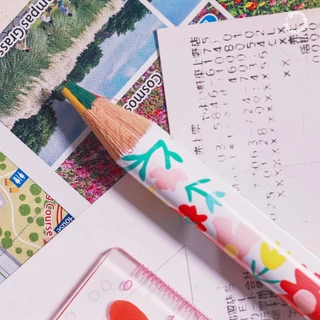 COLOR PENCIL ดินสอสีไม้แท่งกลม แกนไส้ 4 สี give.me.museums