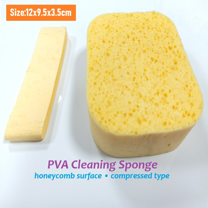ฟองน้ำอเนกประสงค์ PVA ผิวรังผึ้ง เนื้อแน่น สำหรับห้องครัว ห้องน้ำ ล้างรถ เช็ดกระจก เช็ดคราบน้ำ คราบมัน ซับน้ำได้ดี