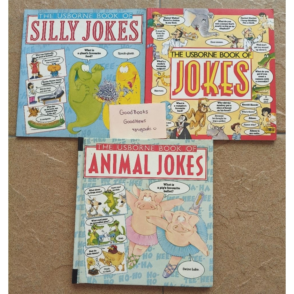 The Usborne Book of Jokes เซต 3 เล่มคุ้ม ๆ (Animal Jokes / Silly Jokes / Jokes)