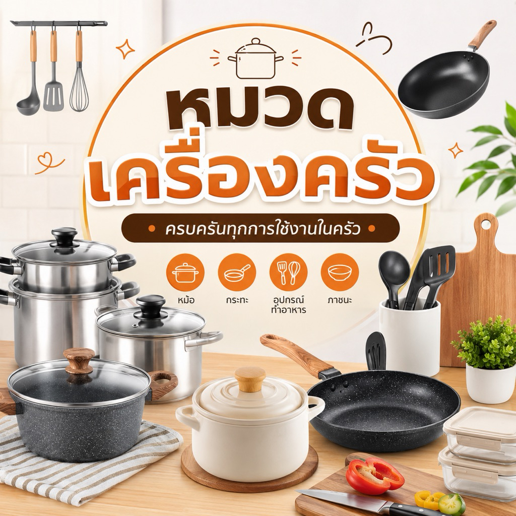 [30%] เครื่องครัวใช้ในครัว ครบครันทุกการใช้งานในครัว พร้อมส่ง