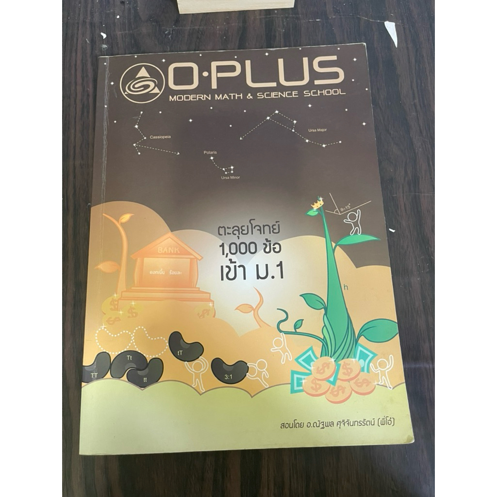 (จดไม่ครบ) ตะลุยโจทย์ 1,000 ข้อเข้า ม.1 โอพลัส o-plus หนังสือมือสอง