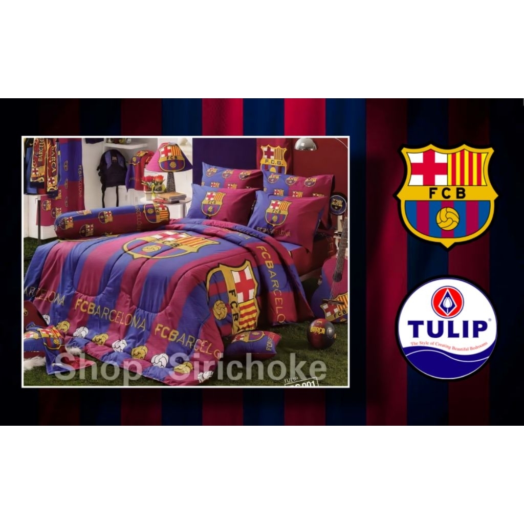 ครบชุด ผ้าปู+ผ้านวม Barcelona #ลิขสิทธิ์แท้
