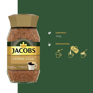 กาแฟสำเร็จรูป JACOBS KRONUNG Instantkaffee ในขวดแก้ว ขนาด 200 กรัม (กาแฟสัญชาติเยอรมัน) พร้อมส่ง