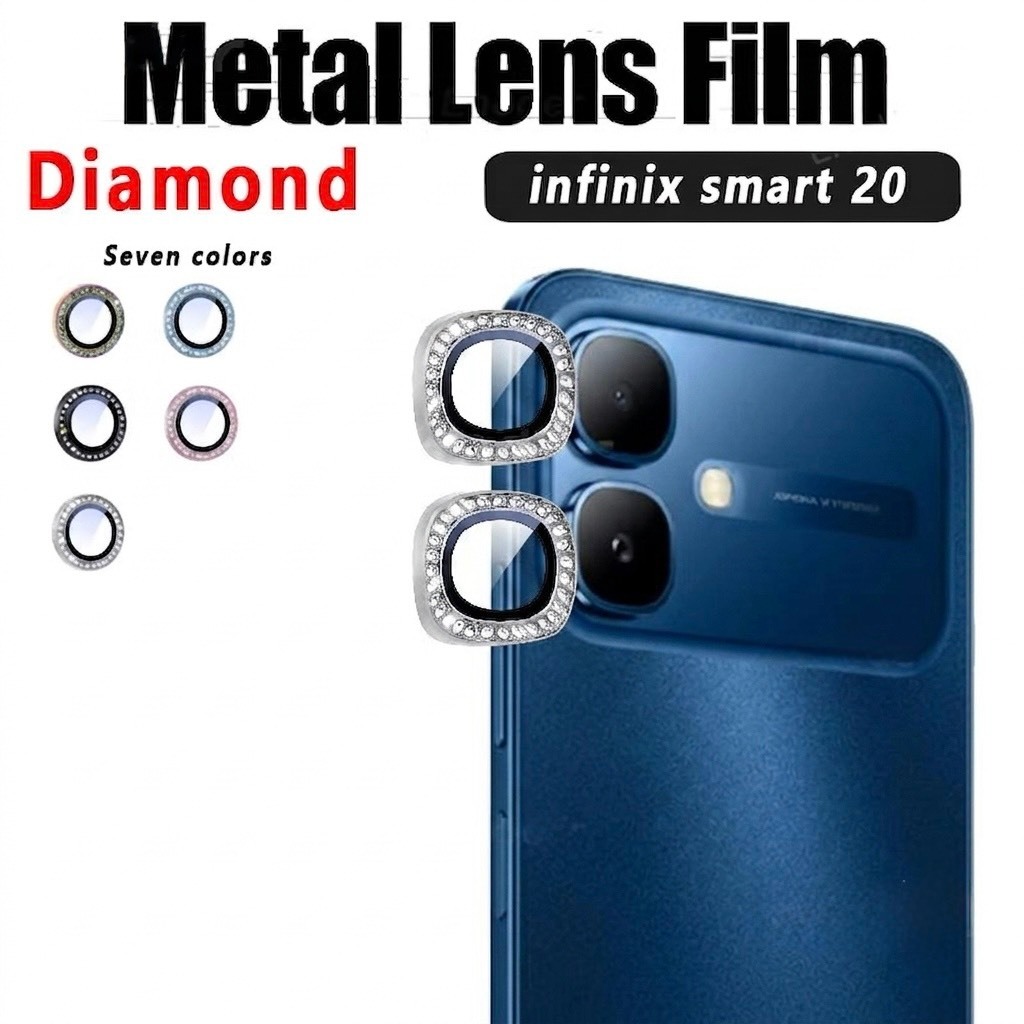เลนส์กล้อง ฟิล์มเลนส์กล้อง เพชร สำหรับ iNfinix Smart 20 ฟิล์มครอบกล้องกันรอยขีดข่วน