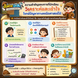 ใหม่ พร้อมส่ง 🔥 การ์ดฝึกทักษะคณิตฯ “สืบจากโจทย์”