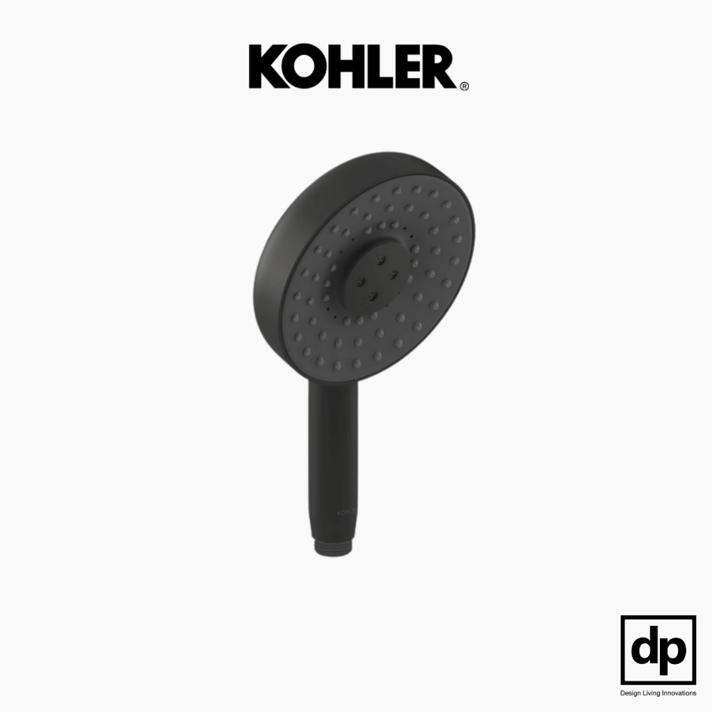 KOHLER หัวฝักบัวสายอ่อนทรงกลม 3 ระดับ รุ่น Statement สีดำด้าน รุ่น K-26282T-BL ของแท้