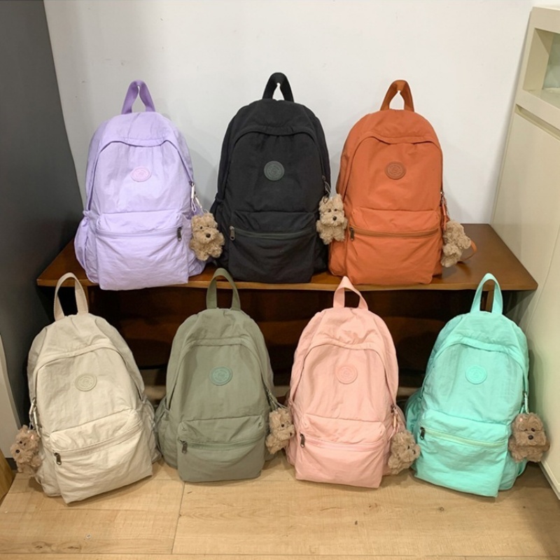 กระเป๋าเป้ญี่ปุ่นอินส์ สีทึบ น้ำหนักเบา จุเยอะ ไปทำงาน เหมาะสำหรับนักเรียน