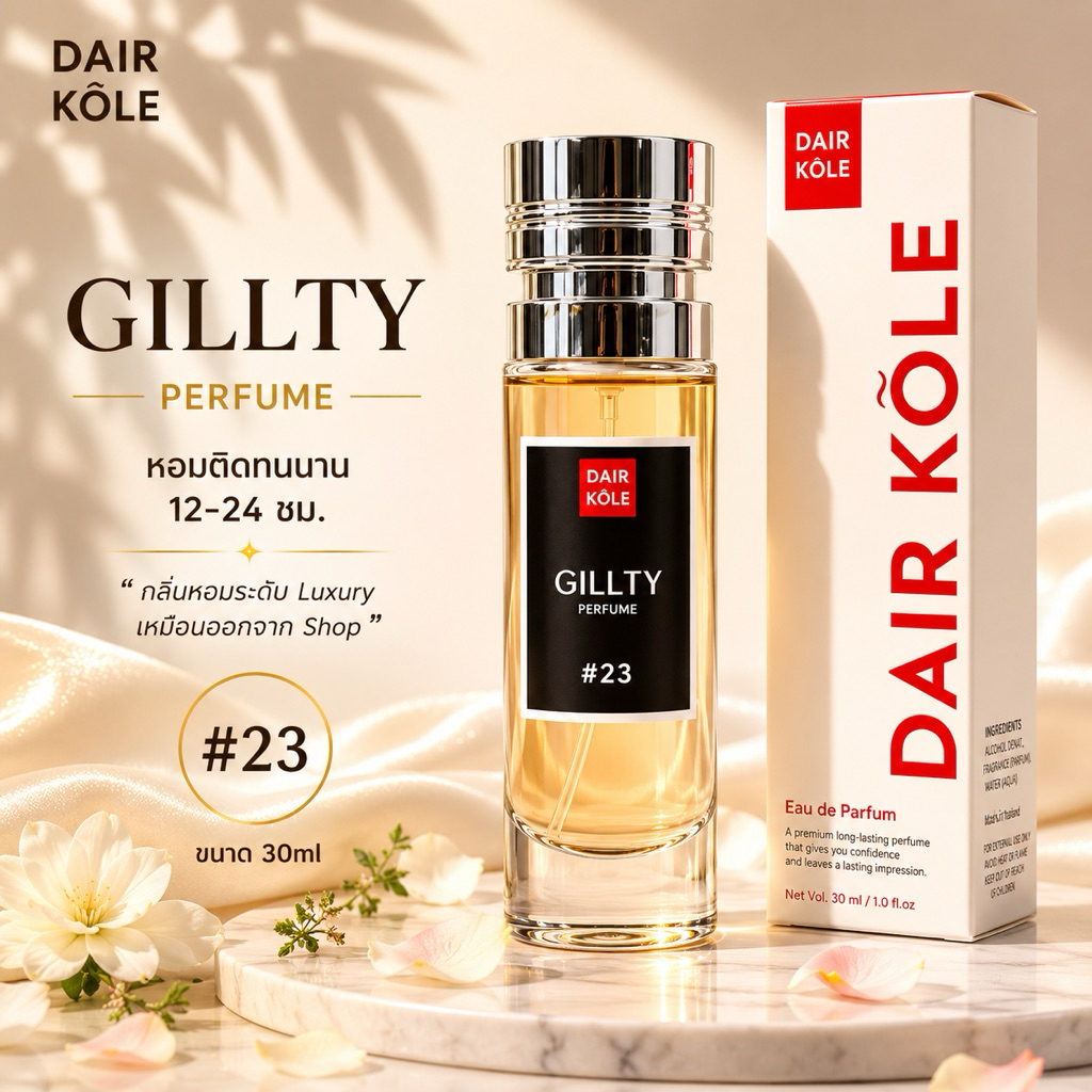 🔥กลิ่นShopแท้🔥น้ำหอมDAIR KOLE #23 กิวตี้ G.GT ติดทน12-24ชม. #น้ำหอมผู้หญิง #น้ำหอม #ติดทนนาน #น้ำหอม