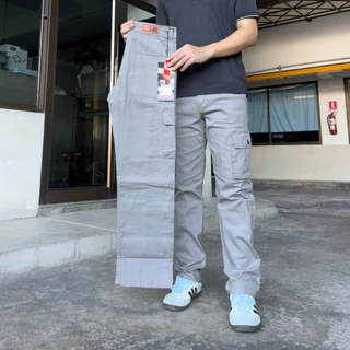 กางเกงคาร์โก้ขายาวกระบอก 6 กระเป๋า ป้ายLeg Dragon (มี 6 สี)