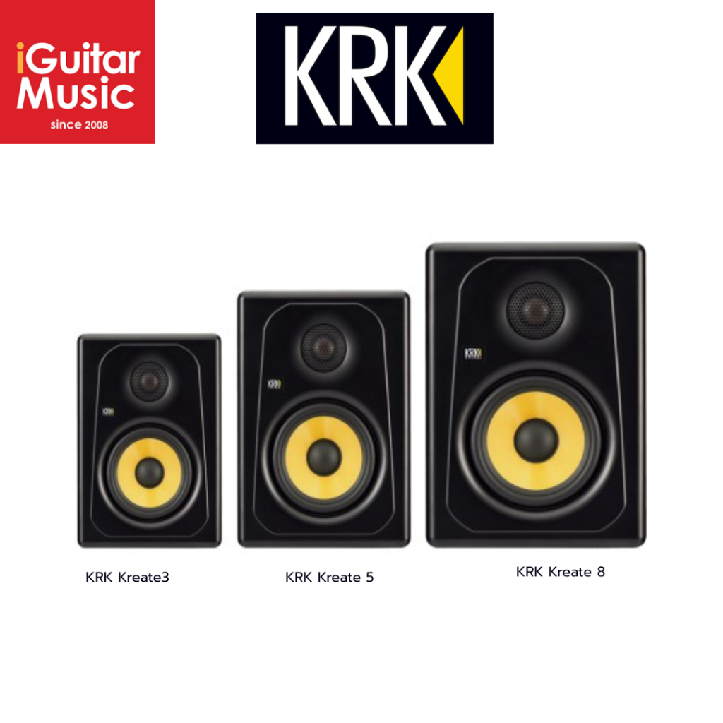 ลำโพงมอนิเตอร์ KRK Kreate 3 ,Kreate  5 , Kreate  8 Active Studio Monitor with Bluetooth