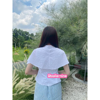เสื้อปักฉลุลูกไม้ รุ่นค้างคาว size 34/36/38/40/42