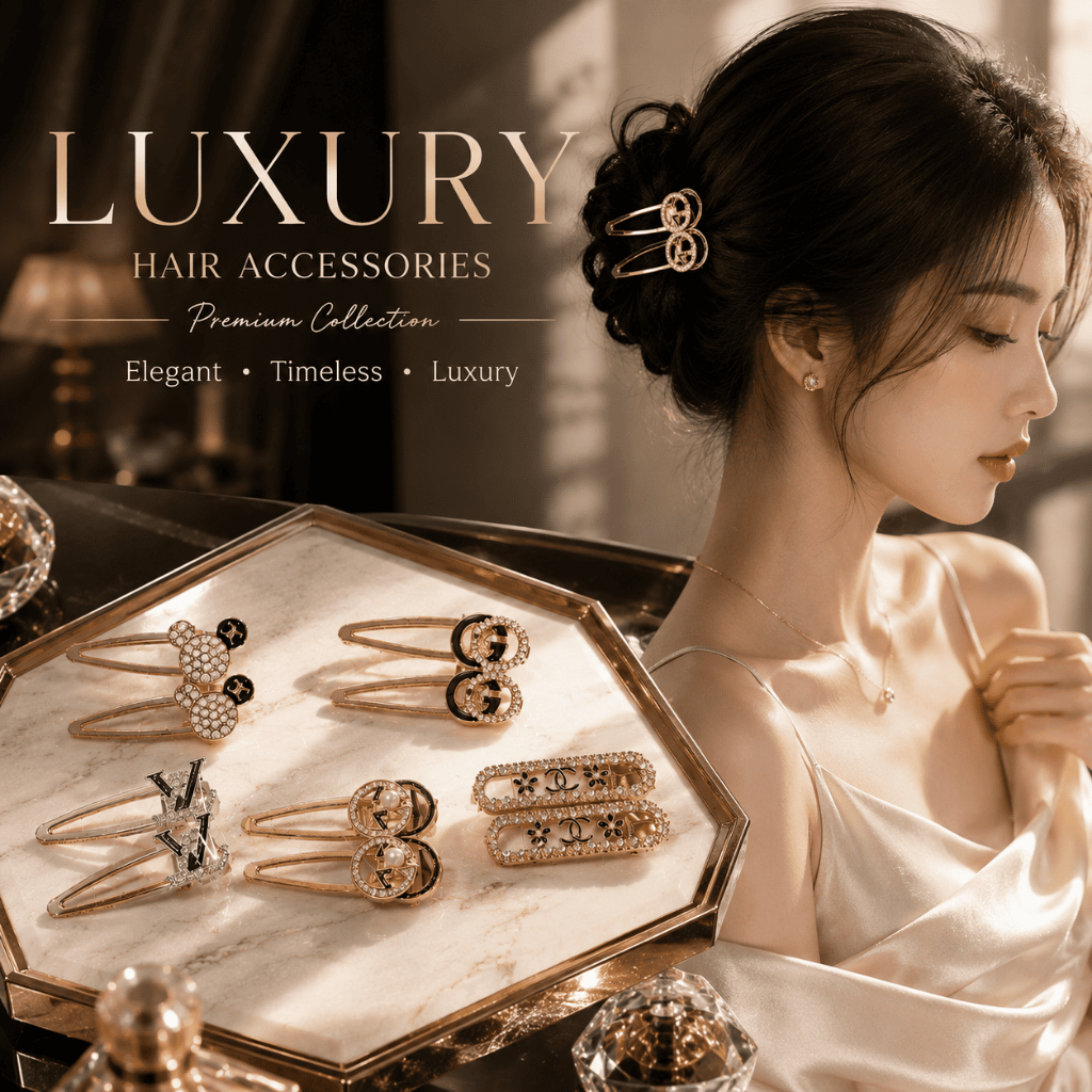 กิ๊บติดผมคริสตัล Luxury สไตล์เกาหลี ประดับไข่มุก แฟชั่นผู้หญิง เรียบหรู ติดแน่น ไม่เจ็บผม
