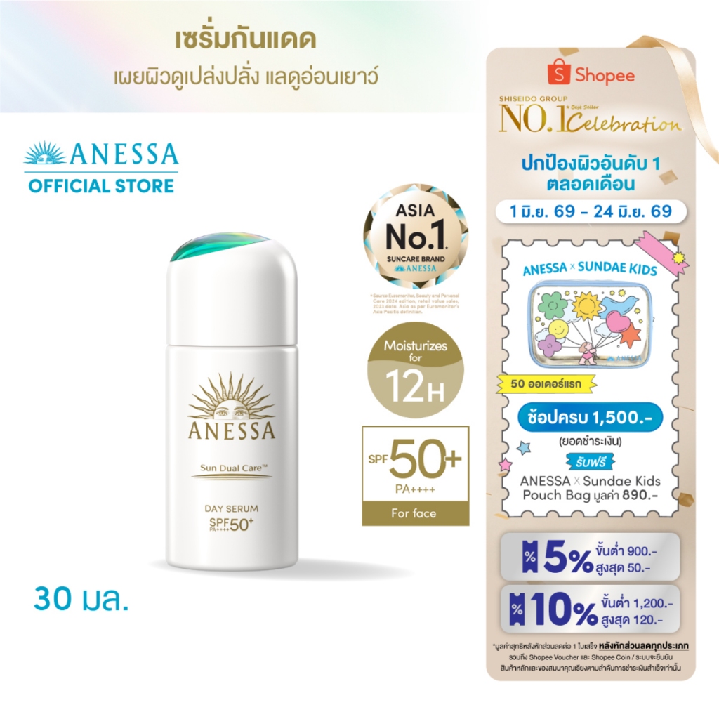 ANESSA อเนสซ่า เดย์ เซรั่ม เอ็น เอสพีเอฟ 50+ พีเอ++++ 30 มล.