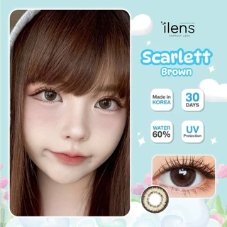คอนแทคเลนส์ ilens SCARLETT รุ่นตาโต gray brown ขนาด 60% ค่าอมน้ำ - Contactlens bigeye บิ๊กอาย คอนแทคเลนส์กรองแสงUV