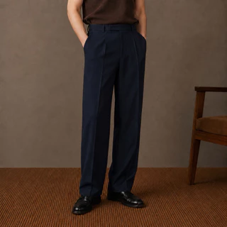 MADWORLD STUDIO / REGULAR FIT TROUSERS กางเกงทรงกระบอกตรงเอวสูง
