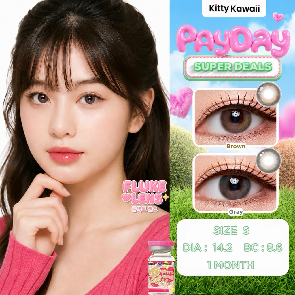 Kitty Kawaii Contact Lens : Mini Eileen  คอนแทคเลนส์คิตตี้ คาวาอิ พัส ✅ของแท้จากแบรนด์โดยตรง kittykawaii