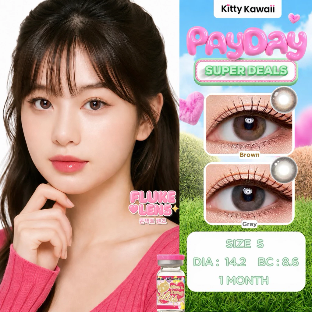 Kitty Kawaii Contact Lens : Mini Eileen คอนแทคเลนส์คิตตี้ คาวาอิ พัส ✅ของแท้จากแบรนด์โดยตรง kittykawaii