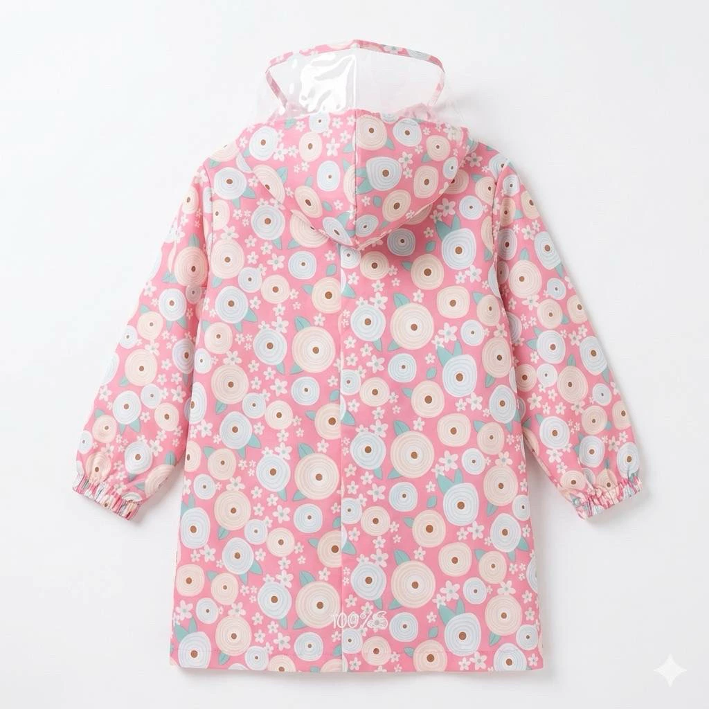 เสื้อกันฝนเด็ก สไตล์เกาหลี ลายน่ารัก พร้อมถุงเก็บ thumbnail 5