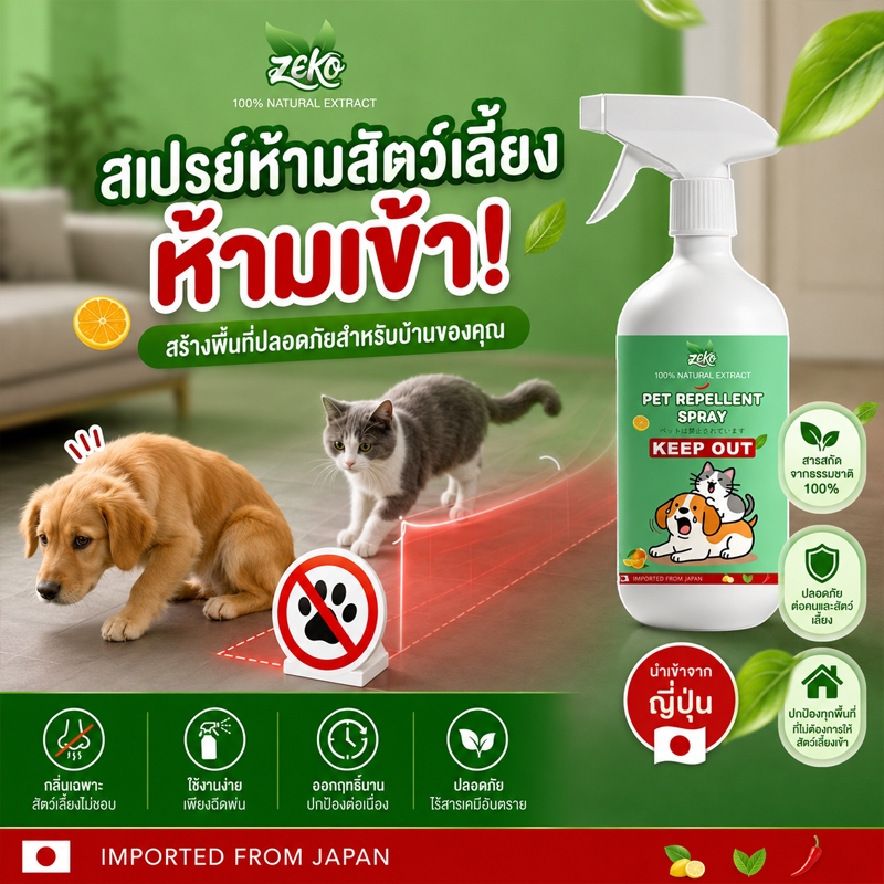 🐱🔥จัดส่งรวดเร็วทันใจ🔥🐕ไล่แมว ยาไล่แมว สเปรย์ไล่แมว ไล่หมา 510ml สเปรย์แล้วกำหนดเขตหวงห้าม สูตรอ่อนโยน