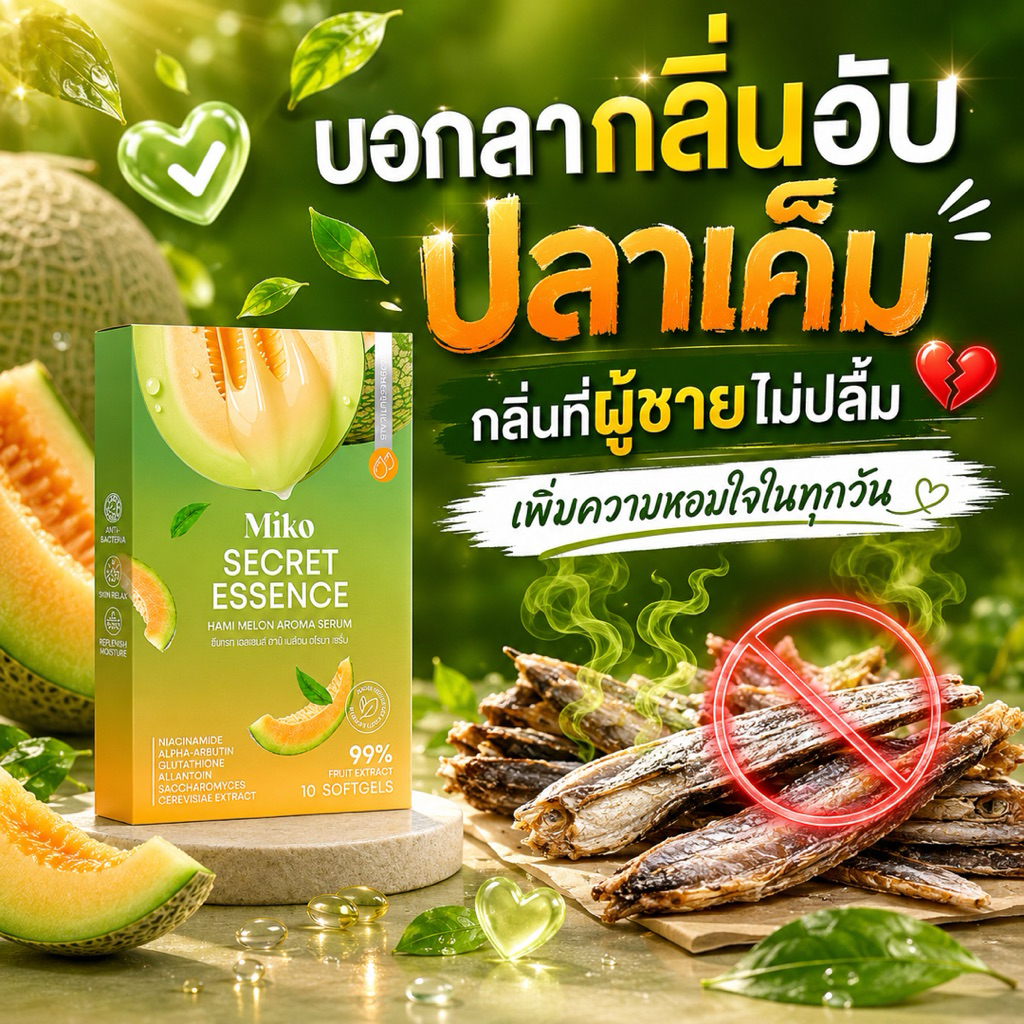 [ไม่ระบุชื่อ] Miko secret essence มิโกะ ซีเคร็ท เอสเซนส์ 1 กล่อง 10 เม็ด