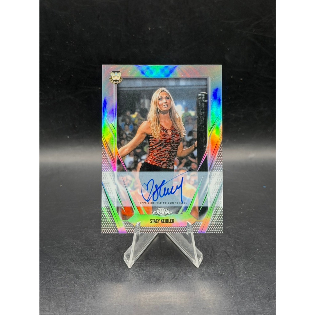 Stacy Keibler 2026 Topps Chrome WWE Wrestling Legends Autographs Refractor Authentic On-Card Signatu