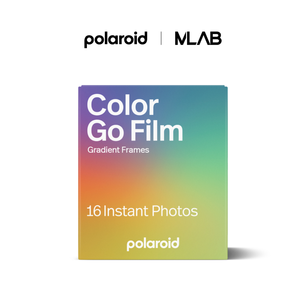[Polaroid] Polaroid Go Color Film ฟิล์มสี ฟิล์มโพลารอยด์ (แพ็คคู่ 16 ภาพ) - Gradient Frame