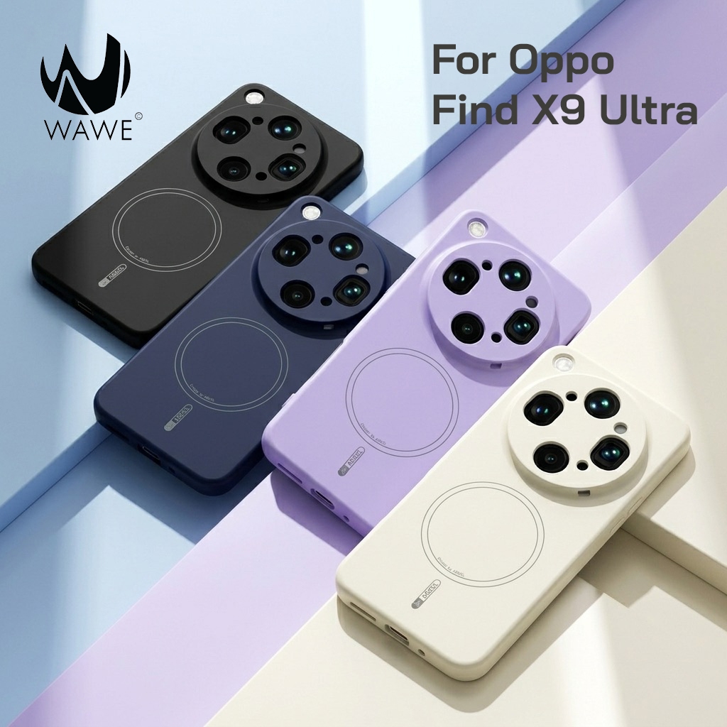 [ส่งจากกทม] เคสสำหรับ Oppo Find X9 Ultra วัสดุ Silicone เกรดพรีเมี่ยม ป้องกันรอบตัวเครื่องพร้อมรองรับแม่เหล็ก Oppo Mag