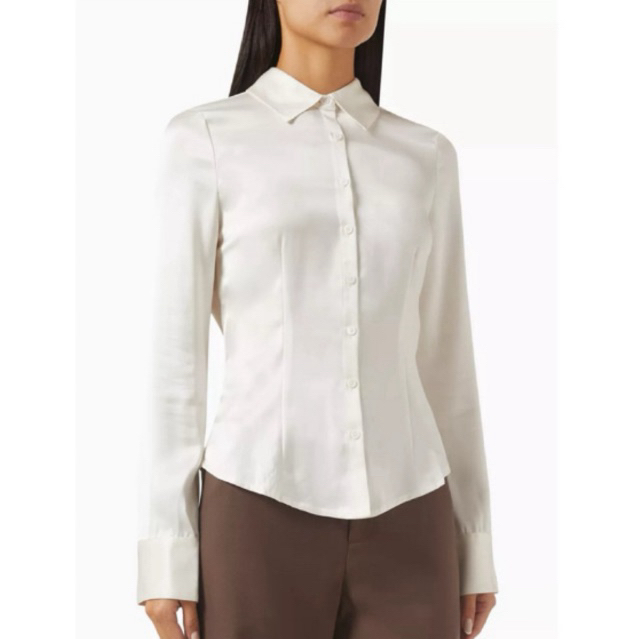 Stradivarius เสื้อเชิ้ตผ้าซาติน งานใหม่/หลุดQC