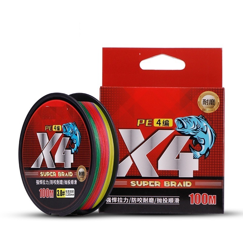 100m 4 Strand PE นุ่มพิเศษและทนทาน, สายตกปลาระดับพรีเมียมที่ทำจาก Dyneema สำหรับการตกปลา