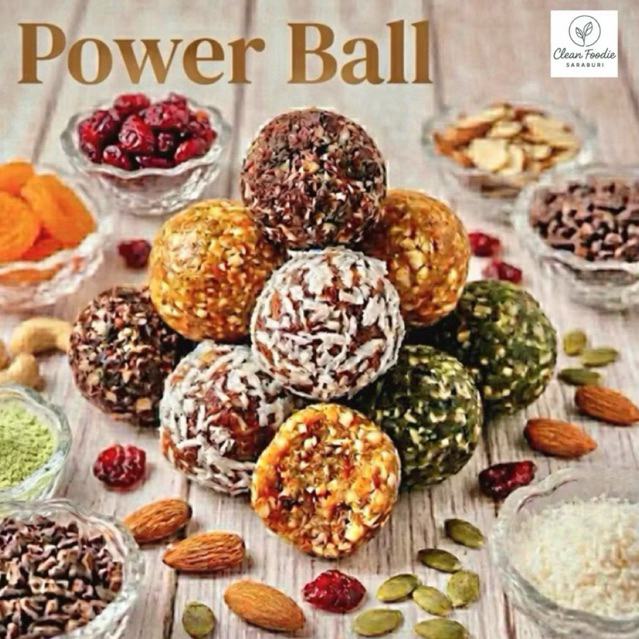 พาวเวอร์บอลคลีน ไร้น้ำตาล • Energy Balls แคลต่ำ | ของว่างคลีน ลดน้ำหนัก อร่อยไม่อ้วน
