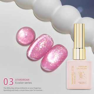 Nawoelite สีแม่เหล็ก สีทาเล็บ สีทาเล็บเจล เจลทาเล็บตาแมว StarDream 6 สี สีโปร่งแสงสวยสดใส ต้องมีสำหรับหน้าร้อน ติดทนนาน