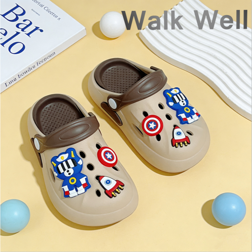🚚จัดส่งในวันเดียวกัน！WALK WELL2026 รองเท้าเด็กรุ่นใหม่ล่าสุดอุปกรณ์เสริมหุ่นยนต์เด็กชอบ DIY ด้วยตัวเอง