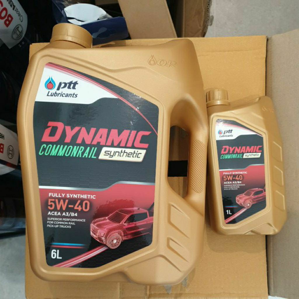 PTT DYNAMIC COMMONRAIL SYNTHETIC 5w-30, 5w-40 ปตท ไดนามิค คอมมอนเรล ซินเธติค น้ำมันเครื่องดีเซลสังเค