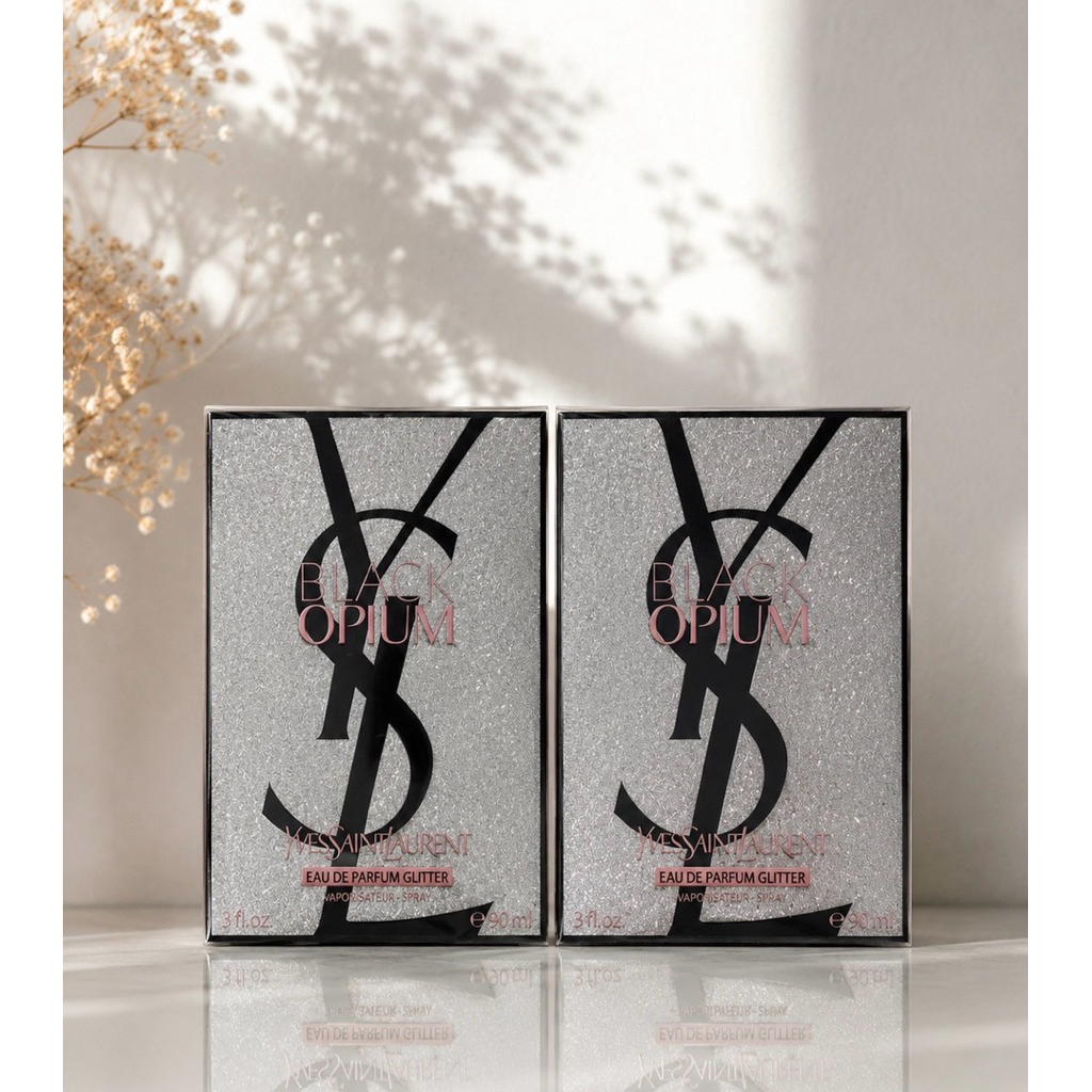 Yves Saint Laurent Black Opium EDP Glitter Edition 90ml กล่องซีล