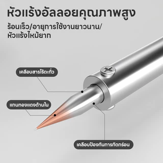 Maybuck หัวแร้งบัดกรี หัวแร้ง 60W หัวบัดกรีสำหรับเปลี่ยน หัวแร้ง รุ่นร้อนเร็วและอุณหภูมิคงที่