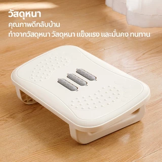 ที่พักเท้าใต้โต๊ะ 2in1 ใต้โต๊ะ เพื่อสุขภาพ บรรเทาการเมื่อยล้าฝ่าเท้า มีลูกกลิ้งนวด ออฟฟิศซินโดรม ที่วางเท้าใต้โต๊ะทำงาน