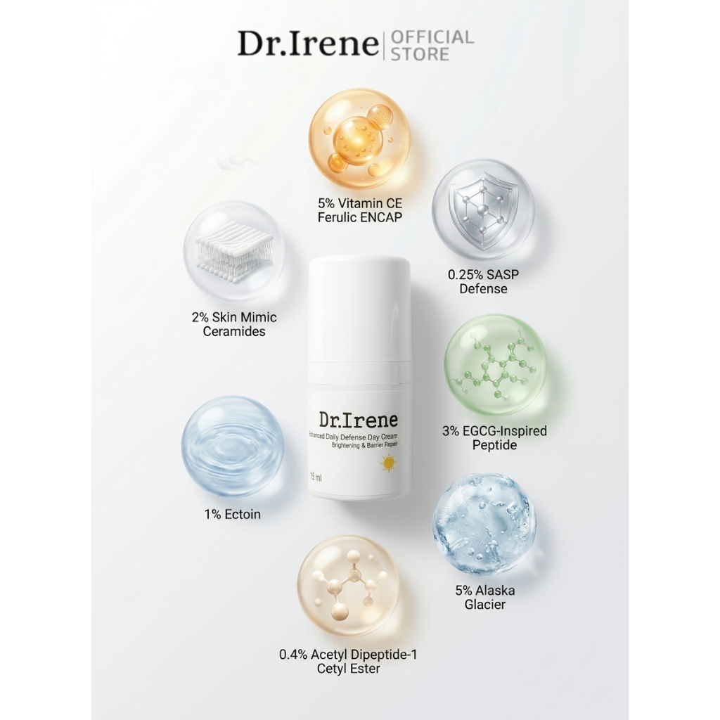 Dr.Irene มอยส์กลางวัน เหมาะสำหรับฝ้ากระ 15 ml.