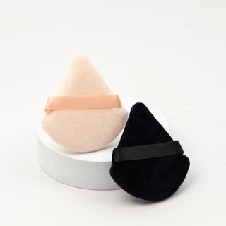 L'OCEAN พัฟแต่งหน้าทรงสามเหลี่ยม พัฟกำมะหยี่เนื้อนุ่ม ละเอียดพิเศษ สำหรับลงแป้งพัฟ แป้งฝุ่น ไม่เป็นคราบ