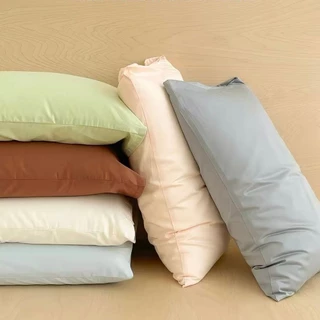 ปลอกหมอน สีพื้น 48x76 ซม. (19x30 นิ้ว) 1 ชิ้น เนื้อนุ่ม แห้งเร็ว ไม่ย้วย สีไม่ตก ทำความสะอาดง่าย