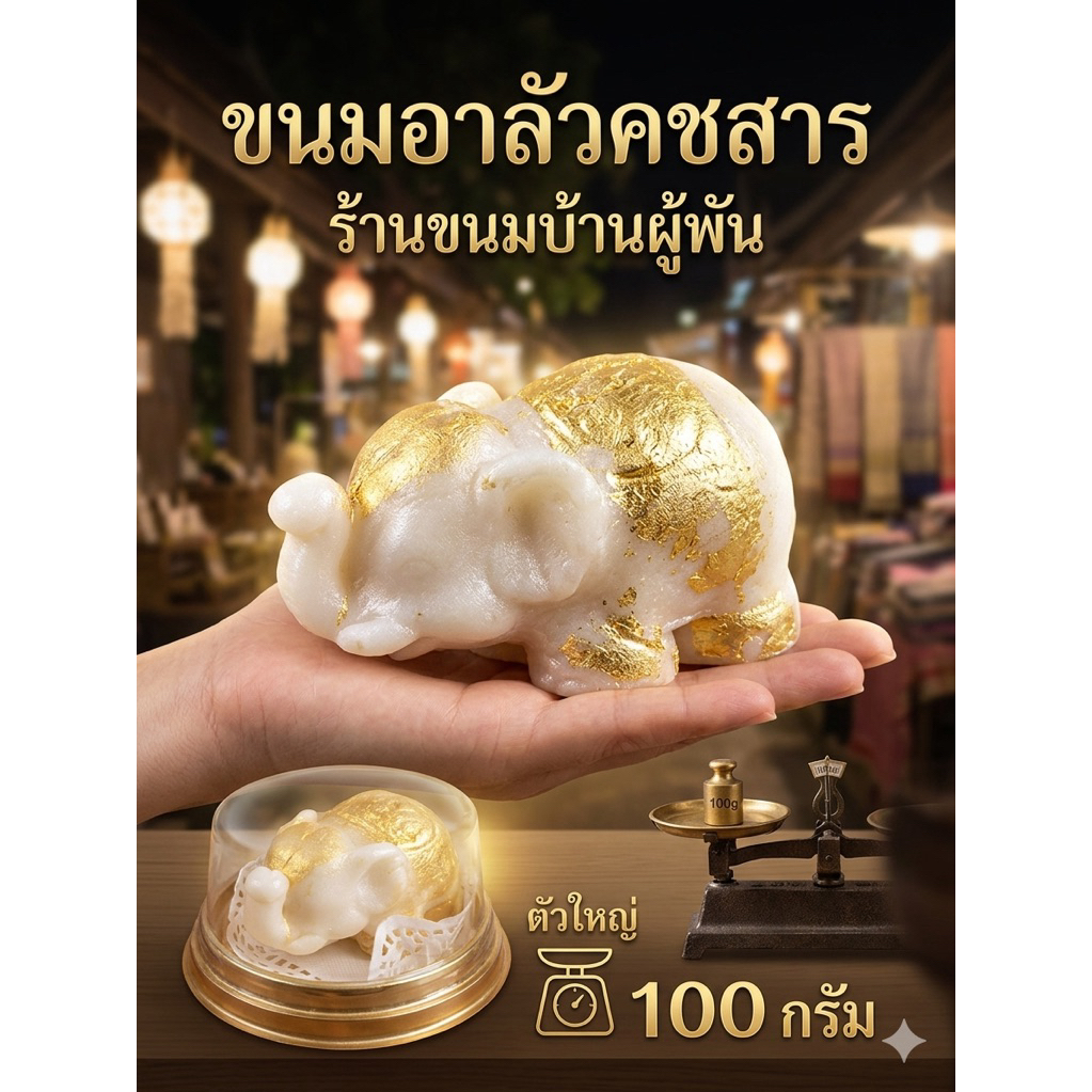 "อาลัวคชสารมงคล โดยร้านขนมบ้านผู้พัน: มอบของขวัญแทนใจ เสริมบารมีด้วยขนมไทยที่คุณค่า